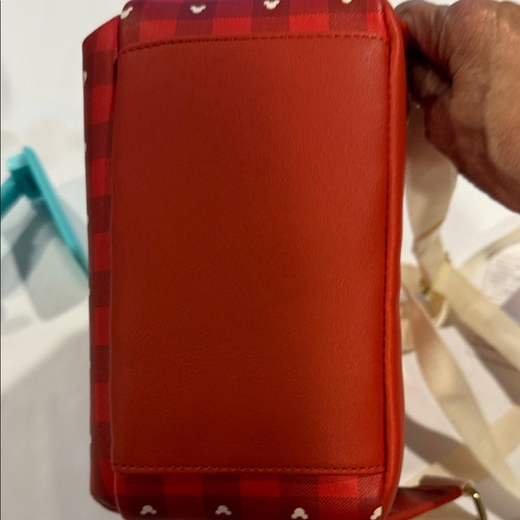 Disney 100 Red Checkered Backpack with Characters NWTS - Picture 9 of 13
